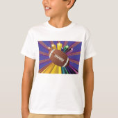 Football Design met Sterren Levendige Sport Fan Ar T-shirt (Voorkant)