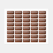 Football Design Naam Markeringen Labels (Vel)