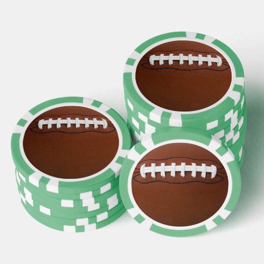 Football Design Poker Chips (Opstapeling)