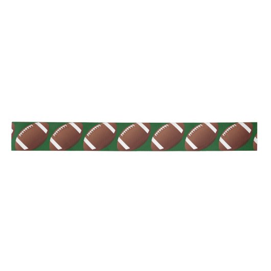 Football Design Ribbon Satijnen Lint (Voorkant)