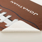 Football Design Sherpa Blanket Sherpa Deken (3/4)
