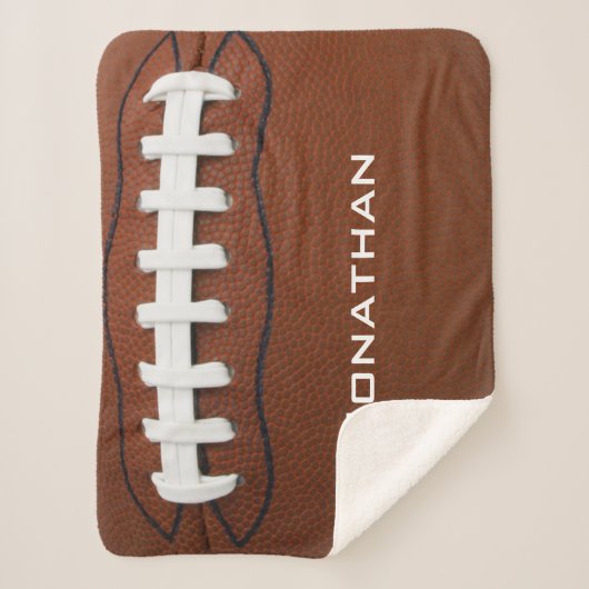 Football Design Sherpa Blanket Sherpa Deken (Voorkant)