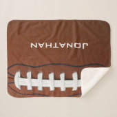 Football Design Sherpa Blanket Sherpa Deken (Voorkant (horizontaal))