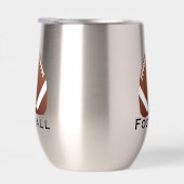 Football Design Thermische Wijn Tumbler (Rechts)