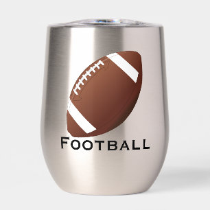 Football Design Thermische Wijn Tumbler