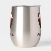 Football Design Thermische Wijn Tumbler (Links)
