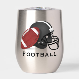 Football Design Thermische Wijn Tumbler