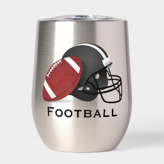 Football Design Thermische Wijn Tumbler