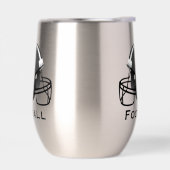 Football Design Thermische Wijn Tumbler (Links)