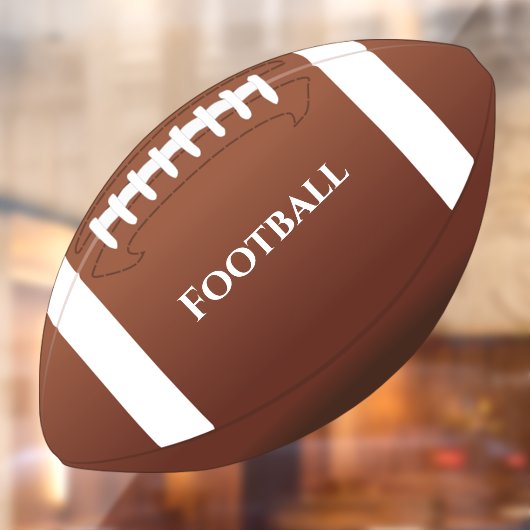 Football Design Window Cling Raamsticker (Vel 2)