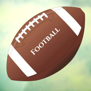 Football Design Window Cling Raamsticker