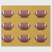Football Design Wrapping Paper Cadeaupapier (Vlak)