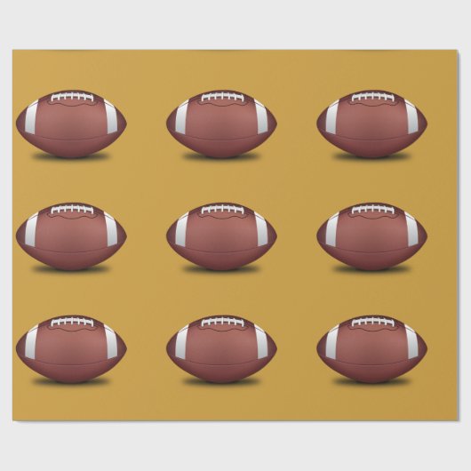 Football Design Wrapping Paper Cadeaupapier (Vlak)