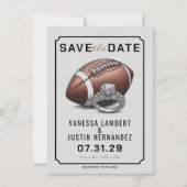 Football Diamond Save The Date (Voorkant)