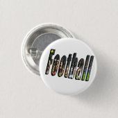 Football Dimensional Logo, Ronde Button 3,2 Cm (Voorkant /achterkant)
