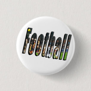 Football Dimensional Logo, Ronde Button 3,2 Cm