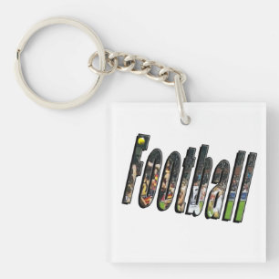 Football Dimensional Logo, Sleutelhanger