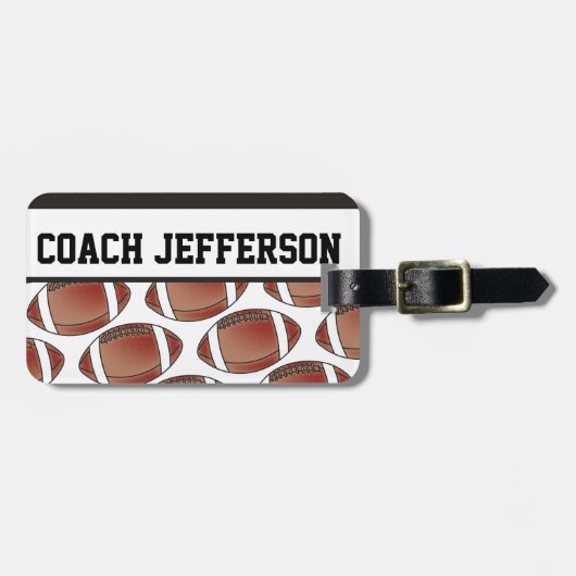 Football | DIY-tekst Bagagelabel (Voorkant horizontaal)