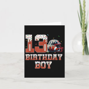 Football Drip 13e Verjaardag Party Boy Sport Fan 1 Kaart