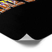 Football Drip Game Day Football Mom Go Cheer Purpl Poster (Hoek)