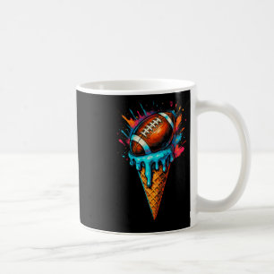 Football Drip Ice Cream Dripping Football Player G Koffiemok