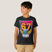 Football Drip Number 67 Football Player  T-shirt (Voorkant volledig)