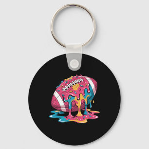 Football Drip voor Lineman WR QB RB Ice Cream Spri Sleutelhanger