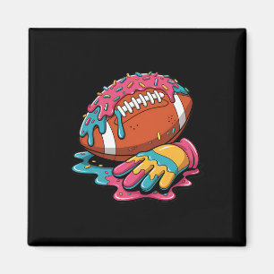 Football Drip WR Lineman QB RB DB Ice Cream Footba Magneet