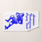 Football drooghanddoek Uw blauw team Handdoek (Handdoek)
