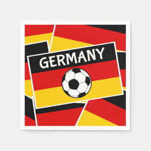 Football Duitse vlag Servetten