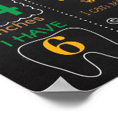 Football Eerste bord van Birthday-bord Poster (Hoek)