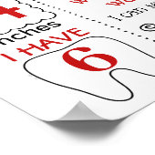 Football Eerste bord van Birthday-bord Poster (Hoek)