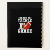 Football eerste dag 1e klas terug naar school planner (Achterkant)