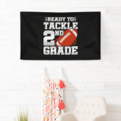 Football eerste dag 2e klas terug naar school spandoek (Insitu)