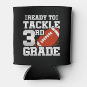 Football eerste dag 3e klas terug naar school blikjeskoeler (Voorkant)