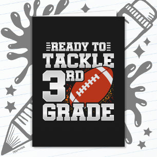 Football eerste dag 3e klas terug naar school kaart