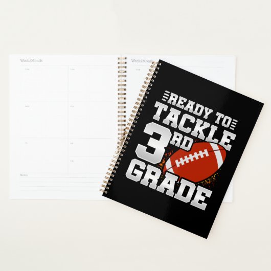Football eerste dag 3e klas terug naar school planner (Display)