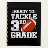 Football eerste dag 3e klas terug naar school planner (Voorkant)