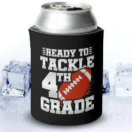 Football eerste dag 4e klas terug naar school blikjeskoeler