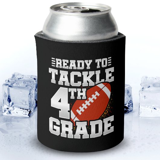 Football eerste dag 4e klas terug naar school blikjeskoeler