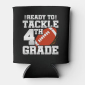 Football eerste dag 4e klas terug naar school blikjeskoeler (Voorkant)