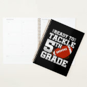 Football eerste dag 5e klas terug naar school planner (Display)