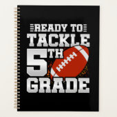 Football eerste dag 5e klas terug naar school planner (Voorkant)