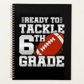 Football eerste dag 6e klas terug naar school planner (Voorkant)