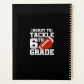 Football eerste dag 6e klas terug naar school planner (Achterkant)