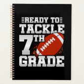 Football eerste dag 7e klas terug naar school planner (Voorkant)