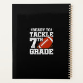 Football eerste dag 7e klas terug naar school planner (Achterkant)