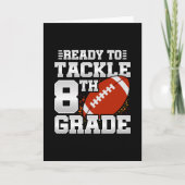 Football eerste dag 8e klas terug naar school kaart (Voorkant)