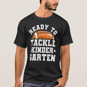 Football eerste dag van de school klaar om de ziek t-shirt