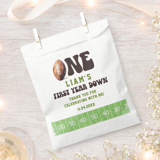 Football eerste jaar beneden dank u bedankzakje (Geknipt)